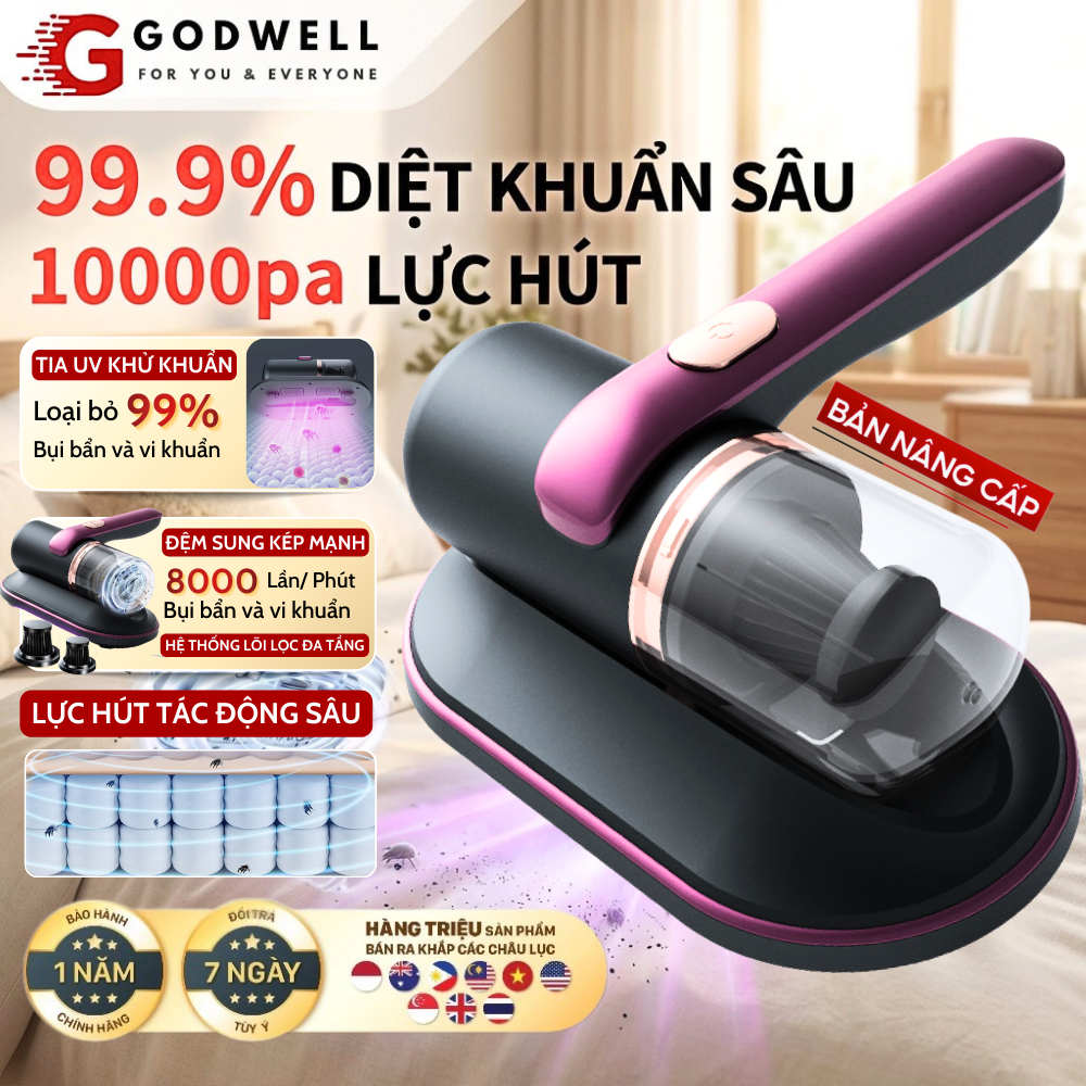 Máy Hút Bụi Giường Nệm Cầm Tay Không Dây UV Chính Hãng Giá Rẻ